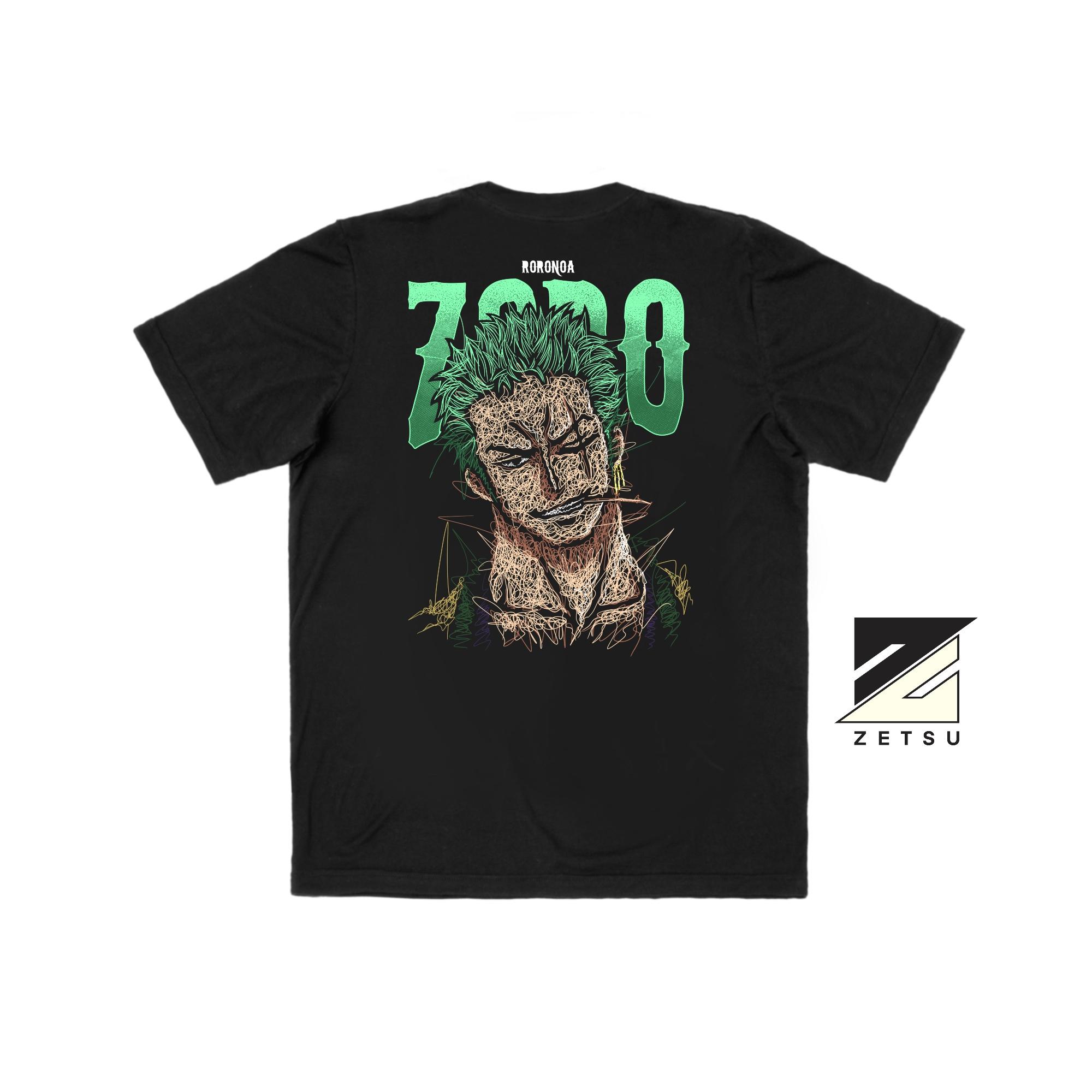 Zetproject Zetsu - Kaos Tshirt Anime Distro Hitam Pria Wanita Lengan Pendek - Zororeg-4