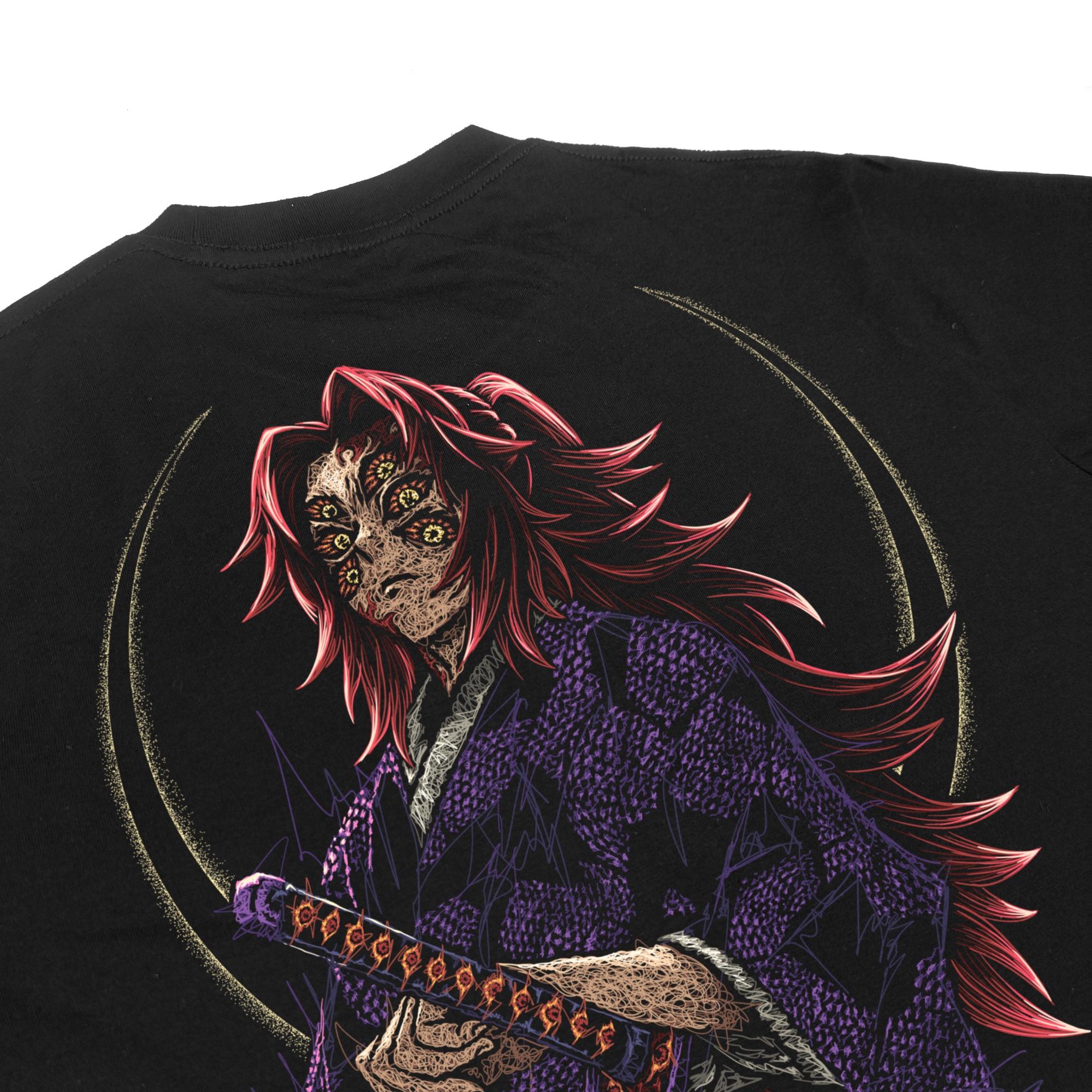 Zetproject Zetsu - Kaos Tshirt Anime Distro Hitam Pria Wanita Lengan Pendek - Kokushibo-5