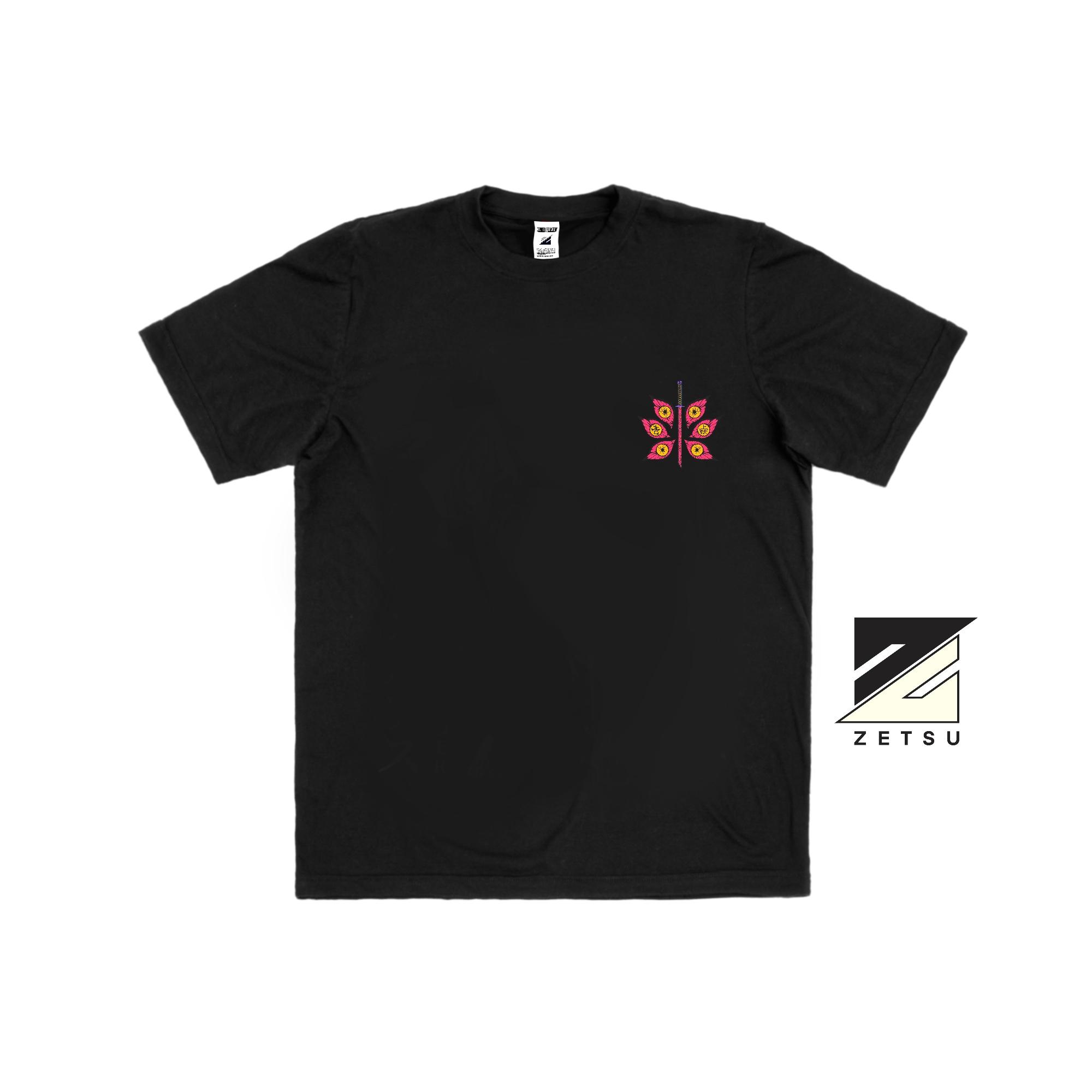 Zetproject Zetsu - Kaos Tshirt Anime Distro Hitam Pria Wanita Lengan Pendek - Kokushibo-6