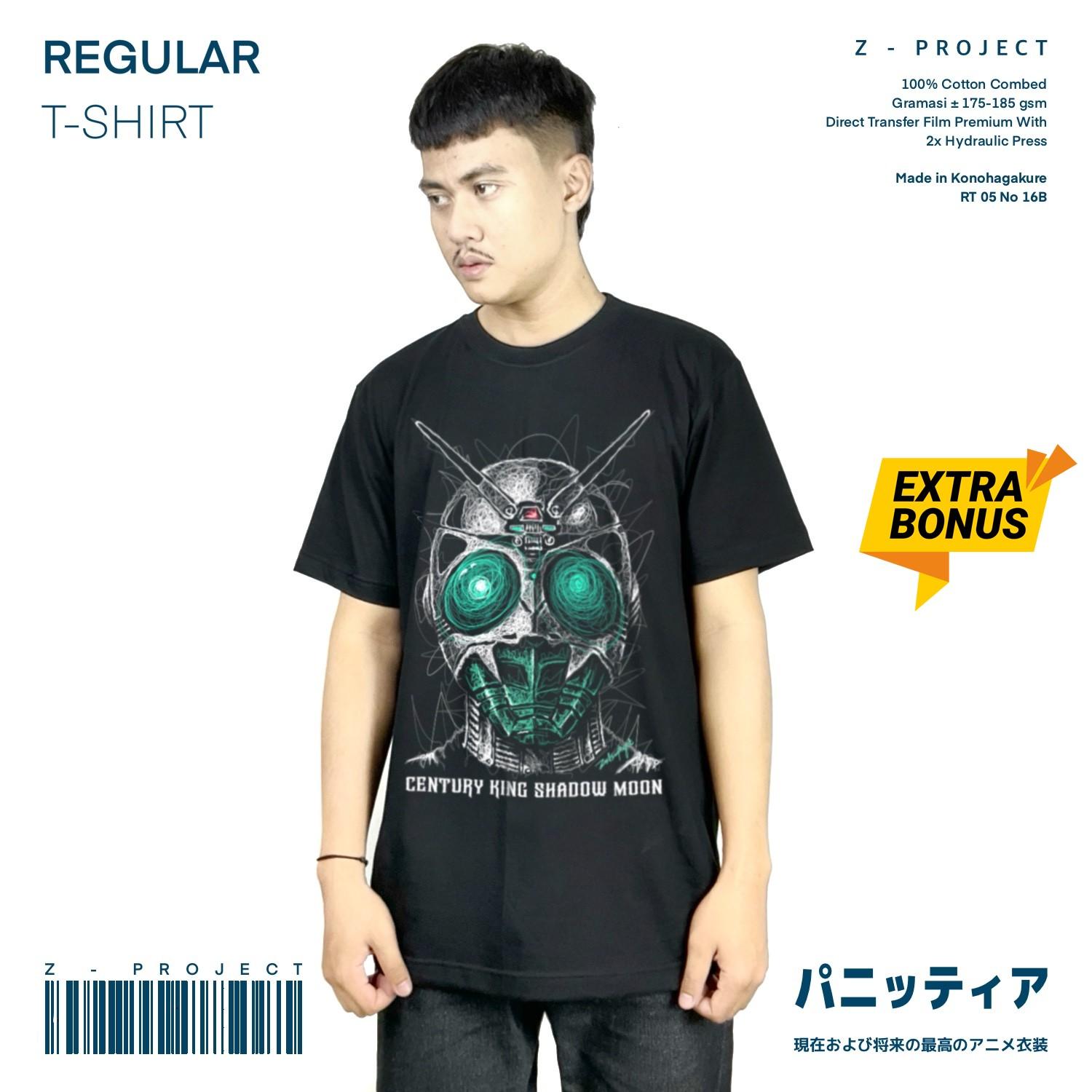 Zetproject Zetsu - Kaos Tshirt Anime Distro Hitam Pria Wanita Lengan Pendek - Shadowmoon