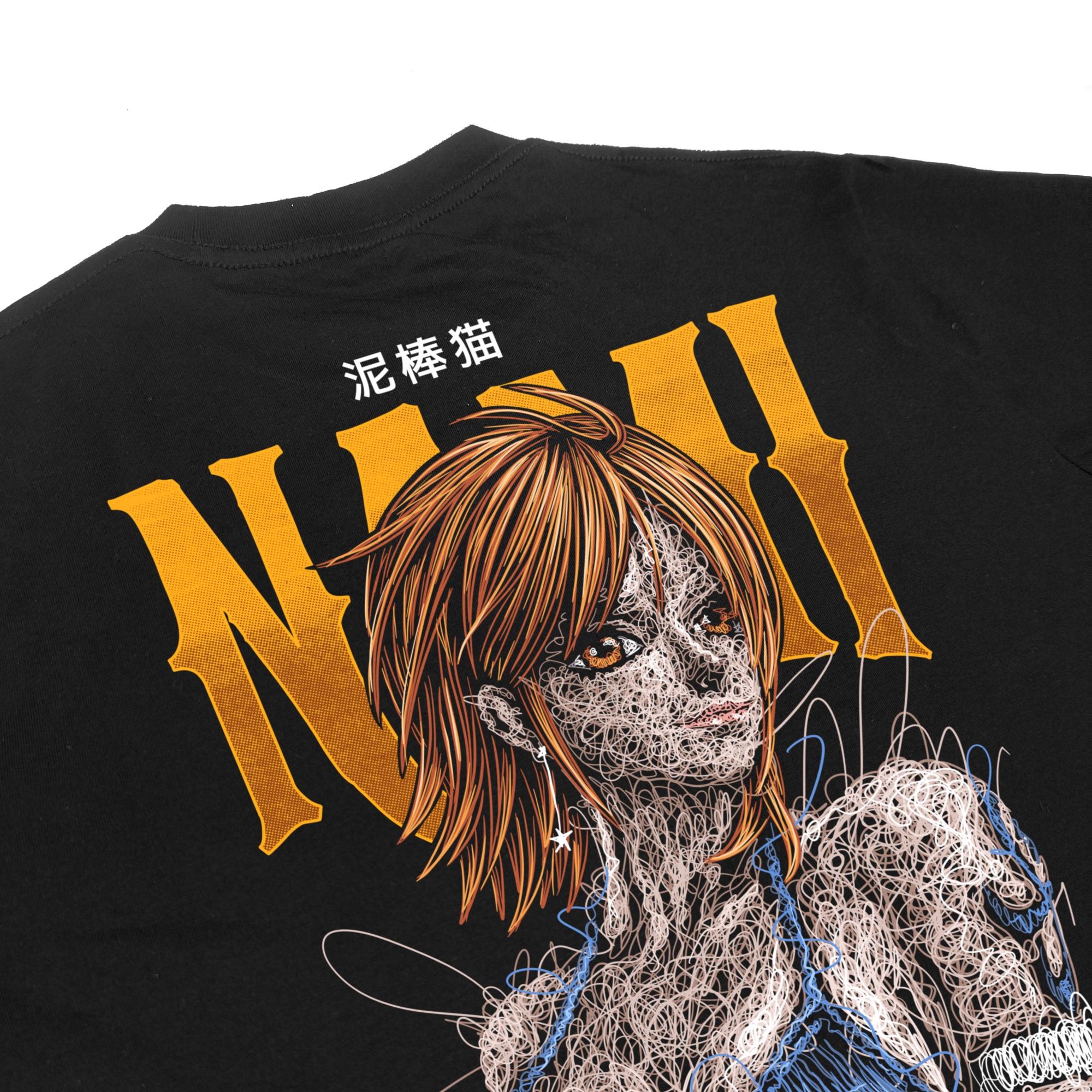 Zetproject Zetsu - Kaos Tshirt Anime Distro Hitam Pria Wanita Lengan Pendek - Nami-3