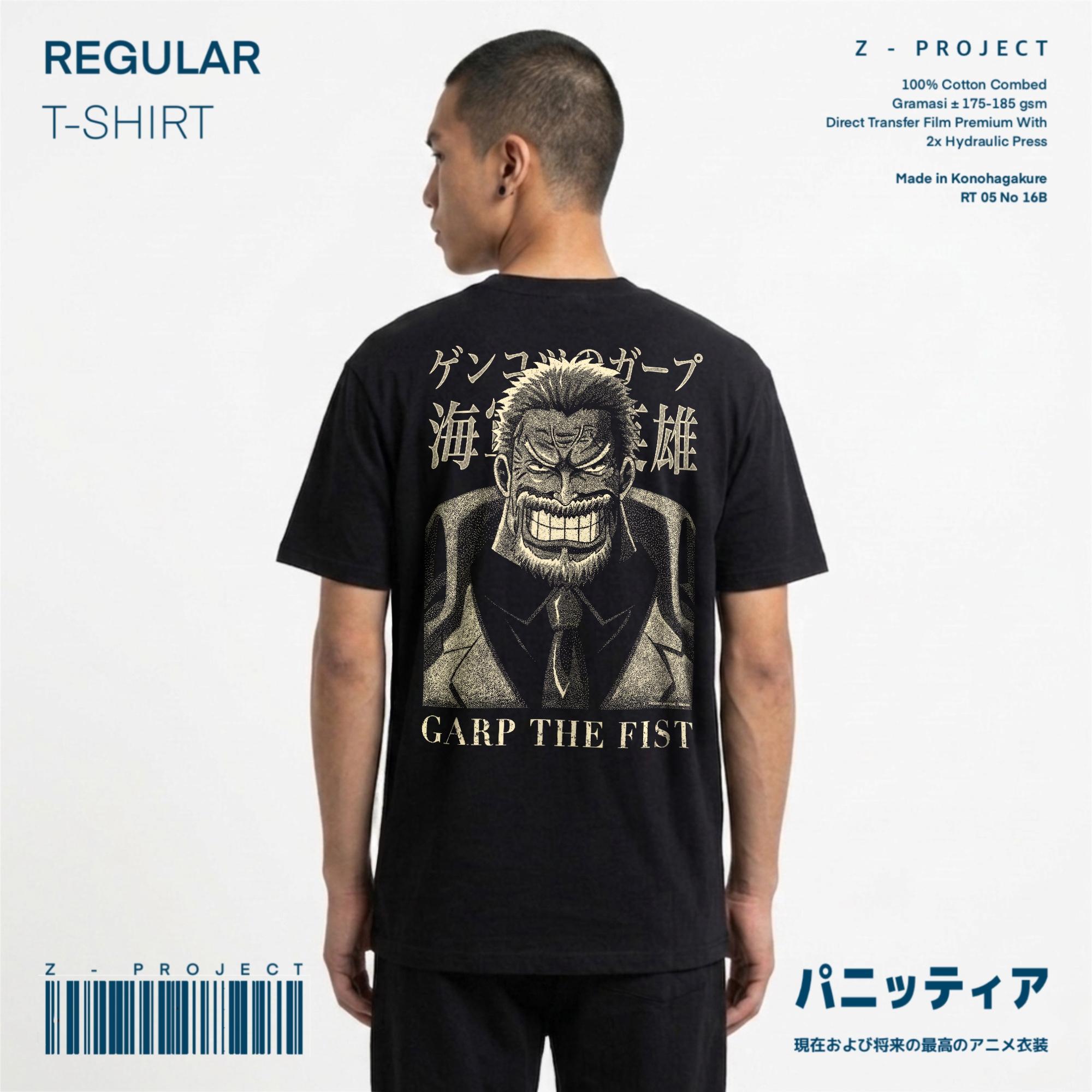 Zetproject Zetsu - Kaos Tshirt Anime Distro Hitam Pria Wanita Lengan Pendek - Garp