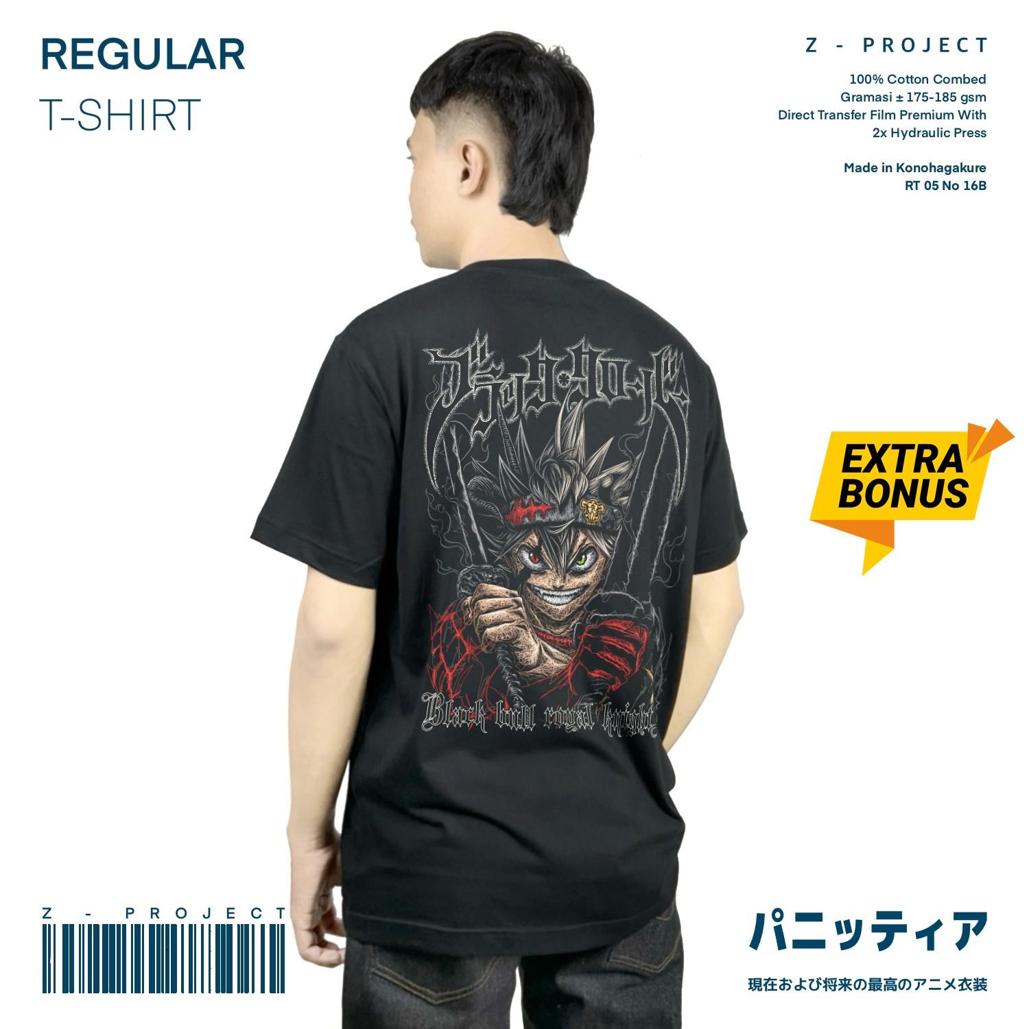 Zetproject Zetsu - Kaos Tshirt Anime Distro Hitam Pria Wanita Lengan Pendek - Asta