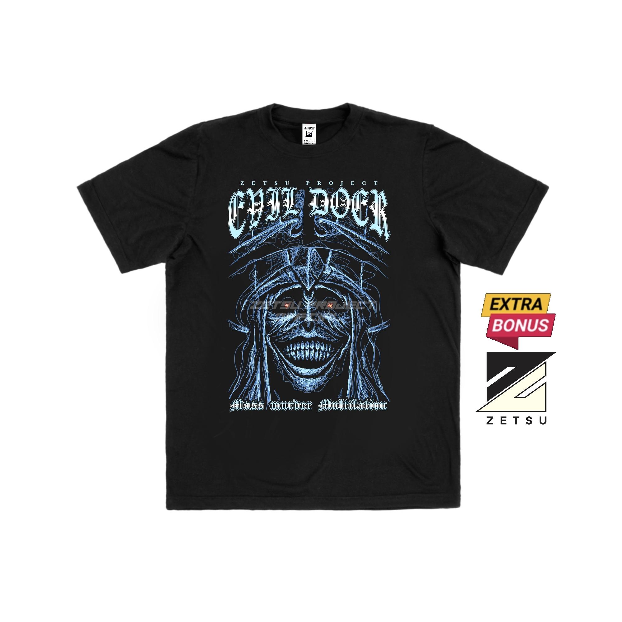 Zetproject Zetsu - Kaos Tshirt Anime Distro Hitam Pria Wanita Lengan Pendek - Sfgod-4