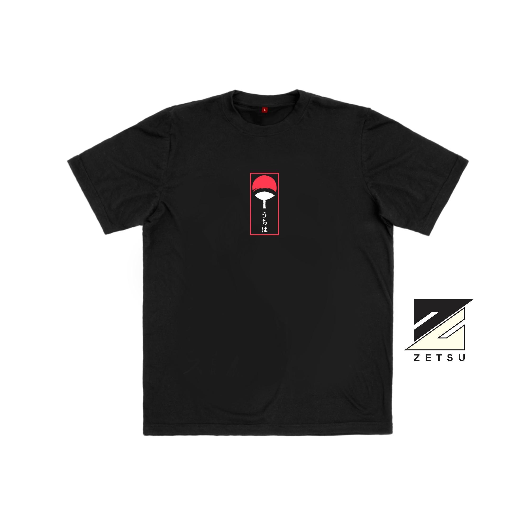 Zetproject Zetsu - Kaos Tshirt Anime Distro Hitam Pria Wanita Lengan Pendek - Itachi-6