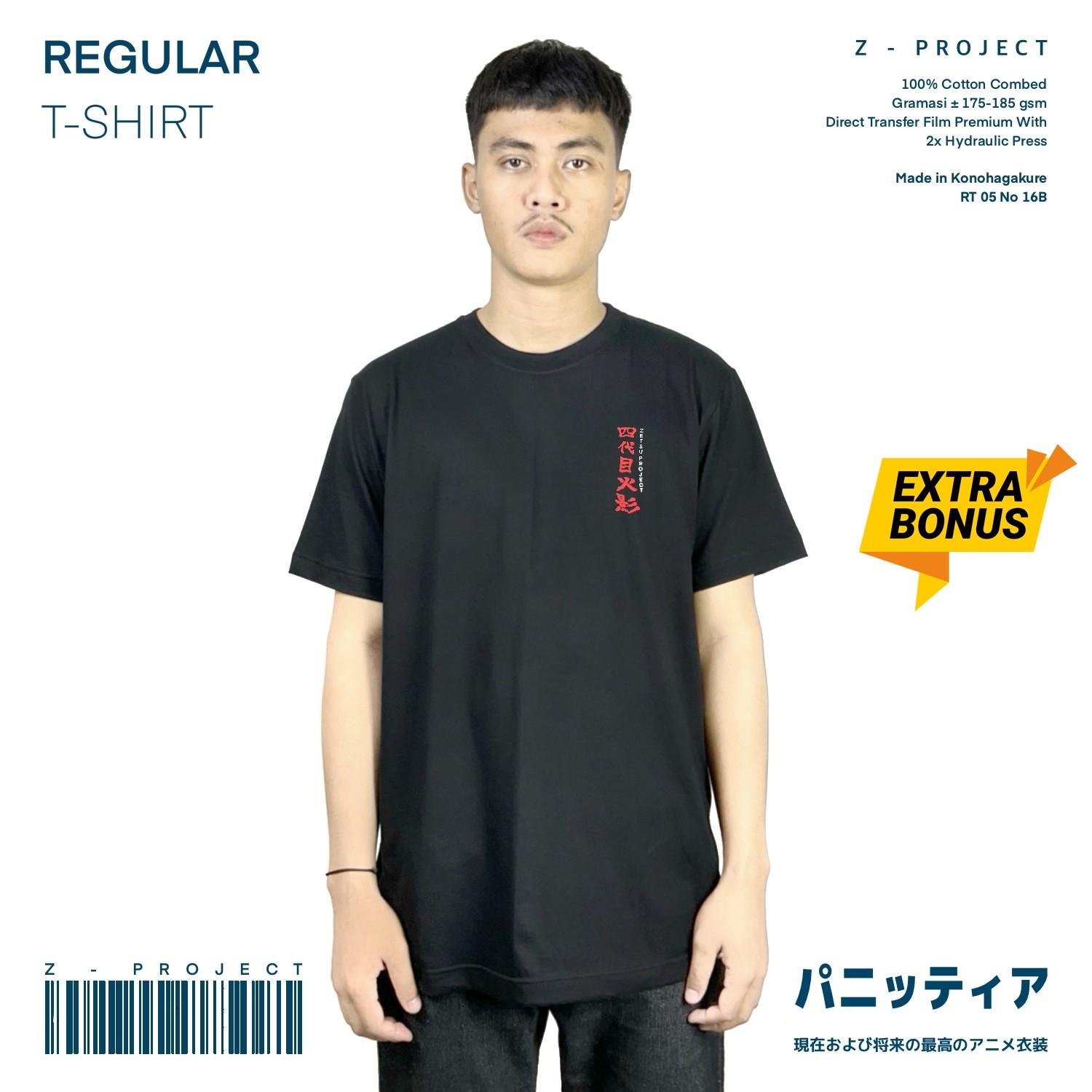 Zetproject Zetsu - Kaos Tshirt Anime Distro Hitam Pria Wanita Lengan Pendek - Minato-2