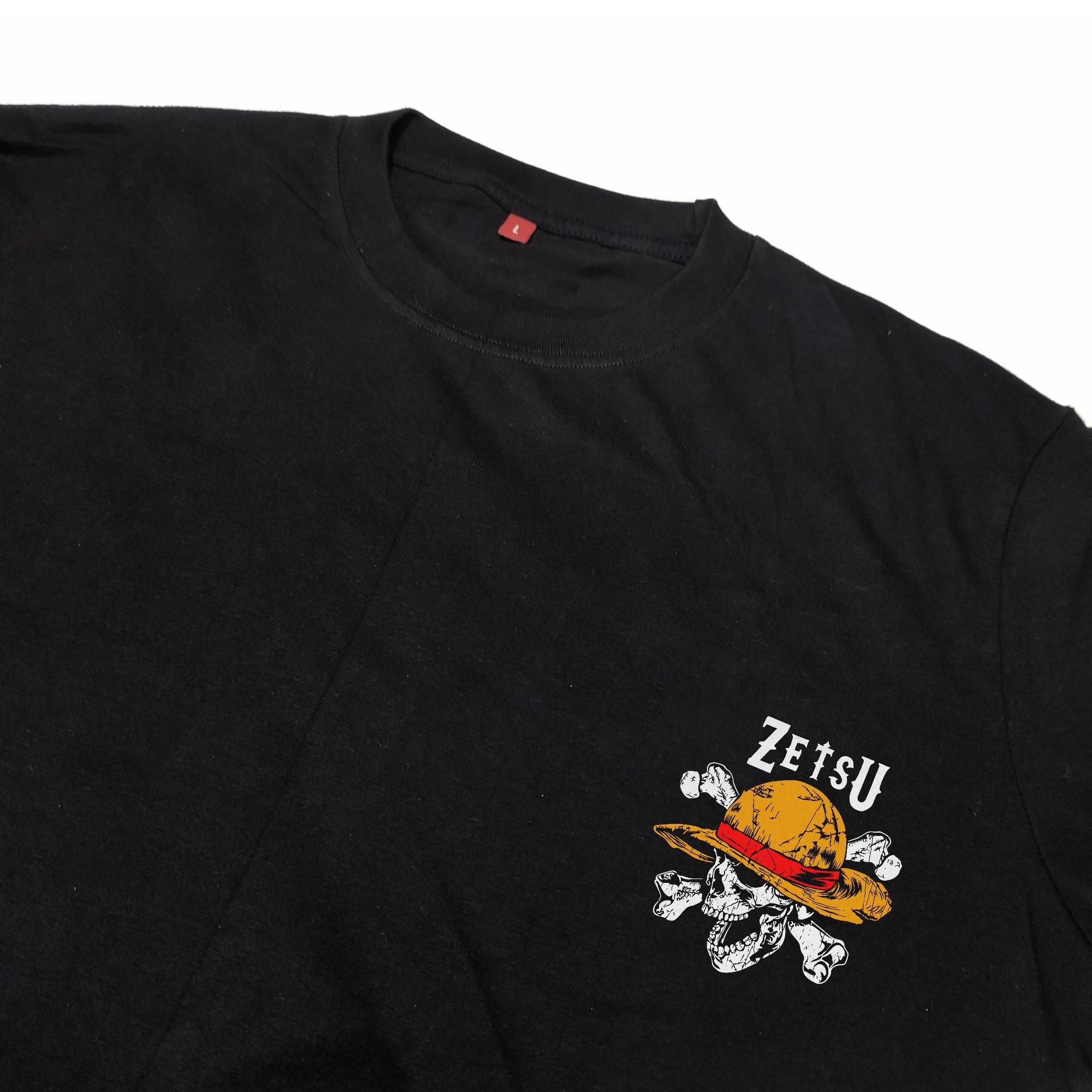 Zetproject Zetsu - Kaos Tshirt Anime Distro Hitam Pria Wanita Lengan Pendek - Brook-6