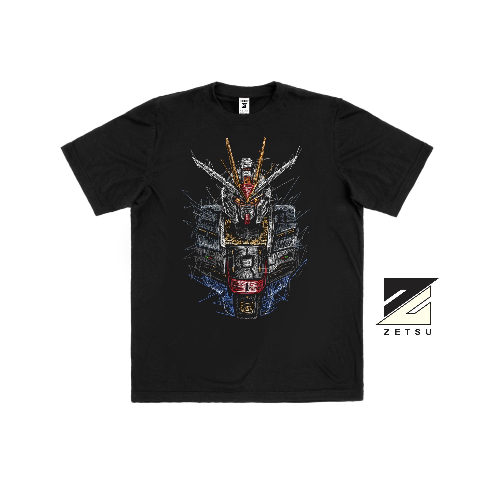 Zetproject Zetsu - Kaos Tshirt Anime Distro Hitam Pria Wanita Lengan Pendek - Strikefreedom-2