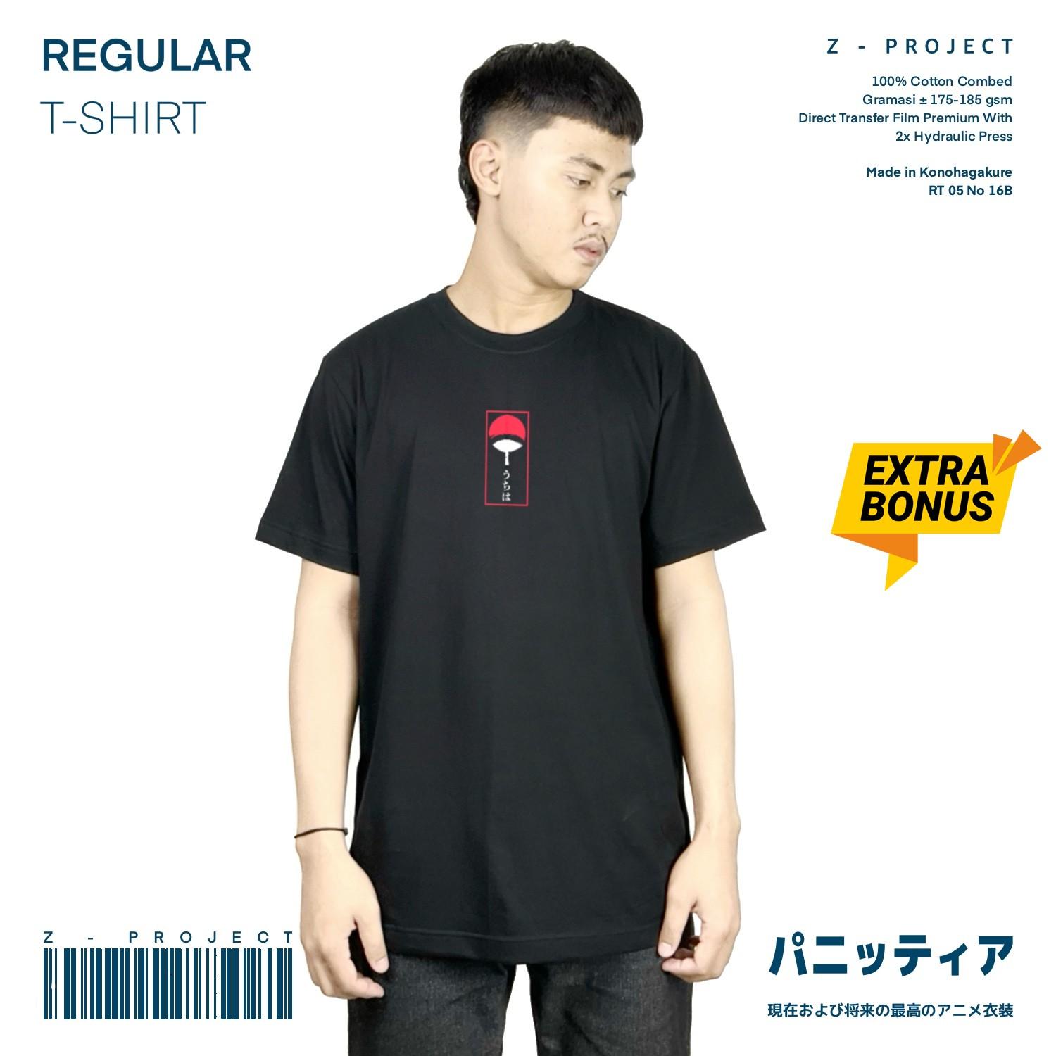 Zetproject Zetsu - Kaos Tshirt Anime Distro Hitam Pria Wanita Lengan Pendek - Madara-2