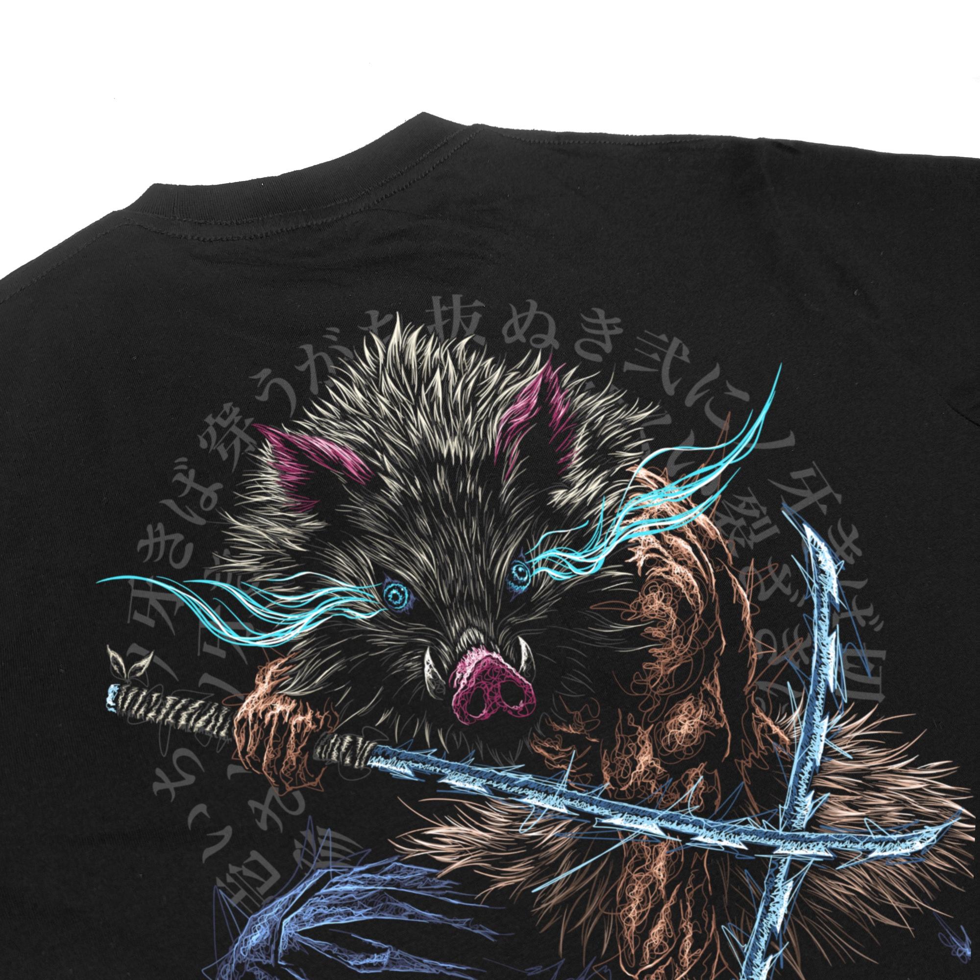 Zetproject Zetsu - Kaos Tshirt Anime Distro Hitam Pria Wanita Lengan Pendek - Inosuke-5