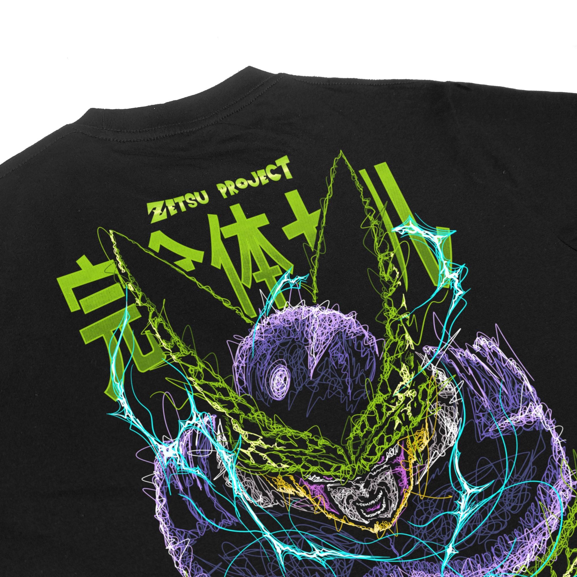 Zetproject Zetsu - Kaos Tshirt Anime Distro Hitam Pria Wanita Lengan Pendek - Cell-5