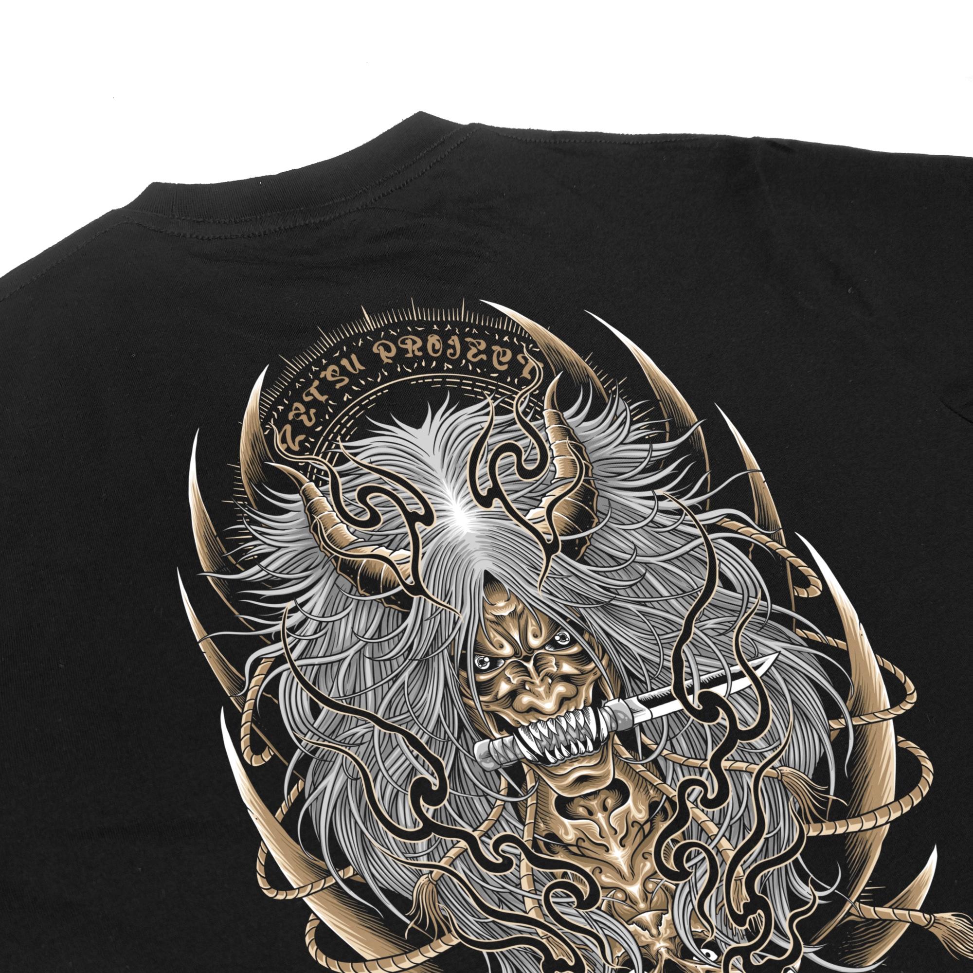 Zetproject Zetsu - Kaos Tshirt Anime Distro Hitam Pria Wanita Lengan Pendek - Fujin-5