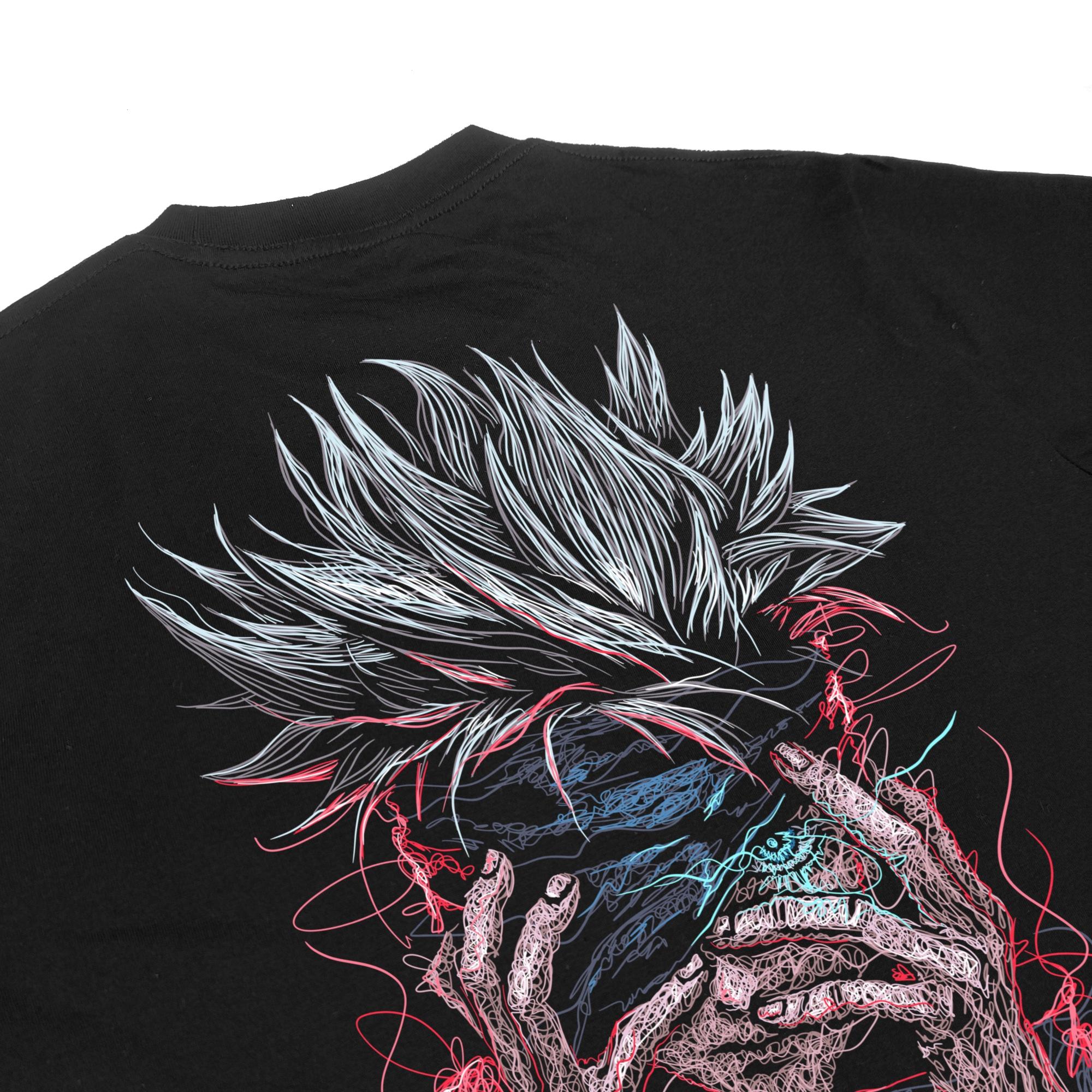 Zetproject Zetsu - Kaos Tshirt Anime Distro Hitam Pria Wanita Lengan Pendek - SCGojo-5