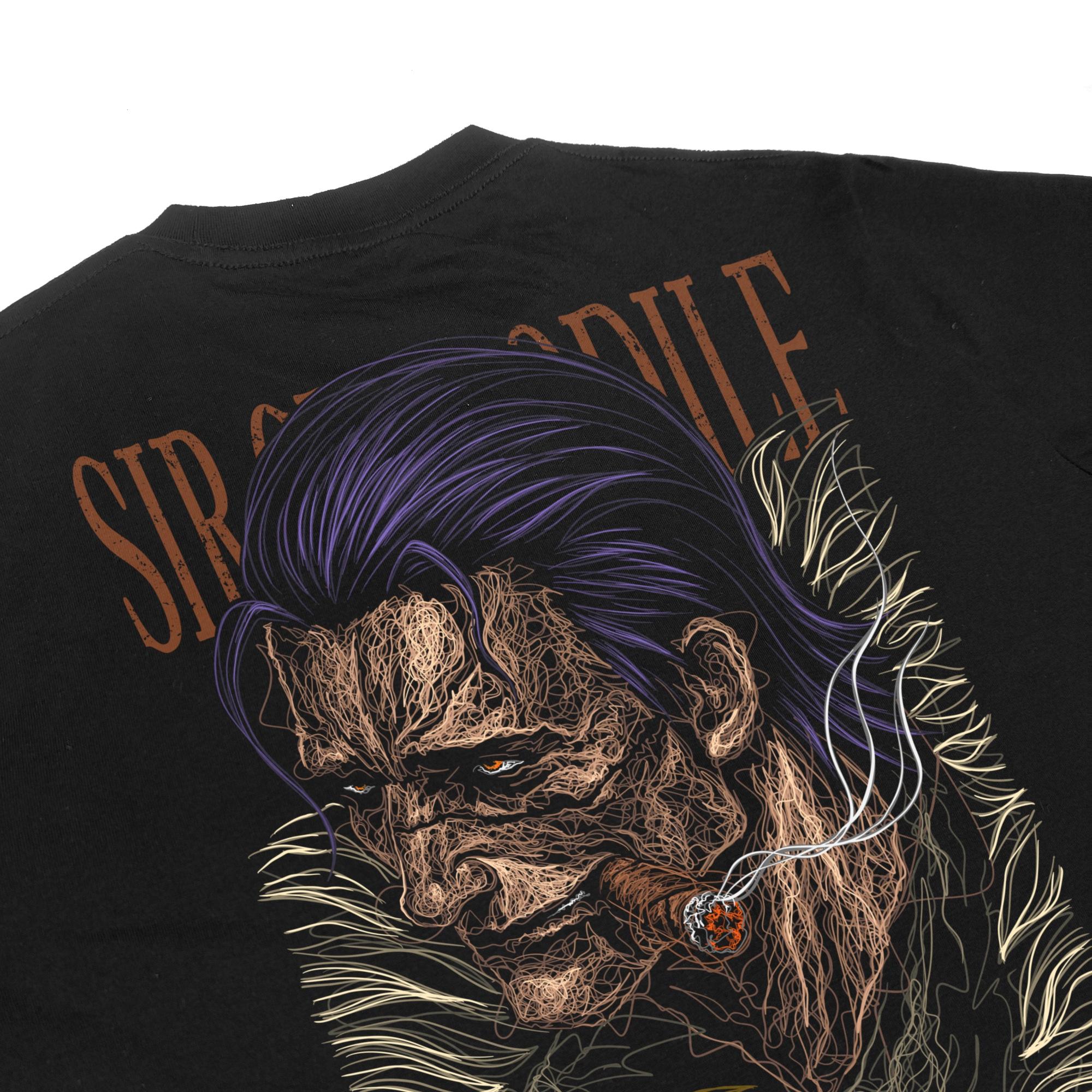 Zetproject Zetsu - Kaos Tshirt Anime Distro Hitam Pria Wanita Lengan Pendek - Crocodile-5