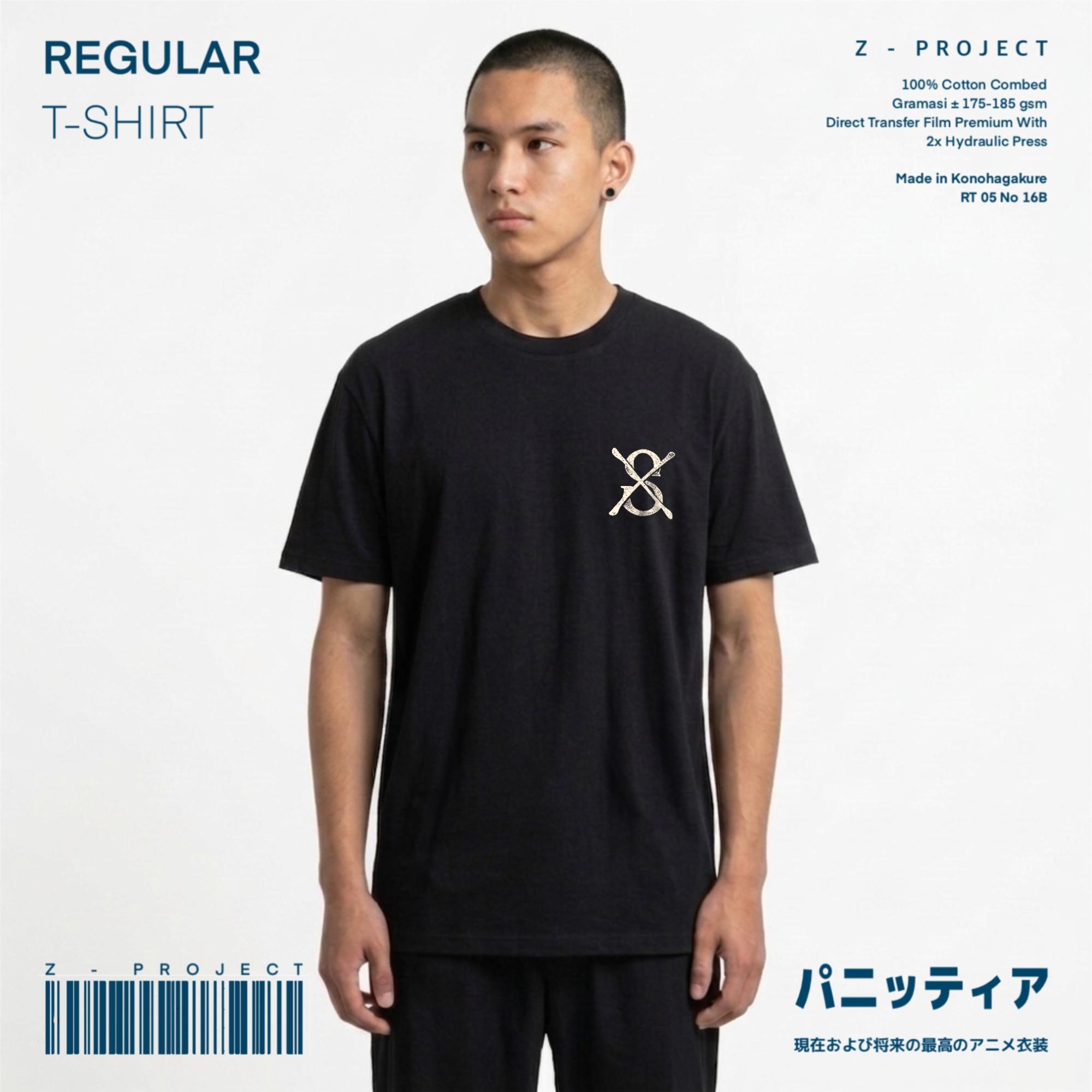 Zetproject Zetsu - Kaos Tshirt Anime Distro Hitam Pria Wanita Lengan Pendek - Sabo-3