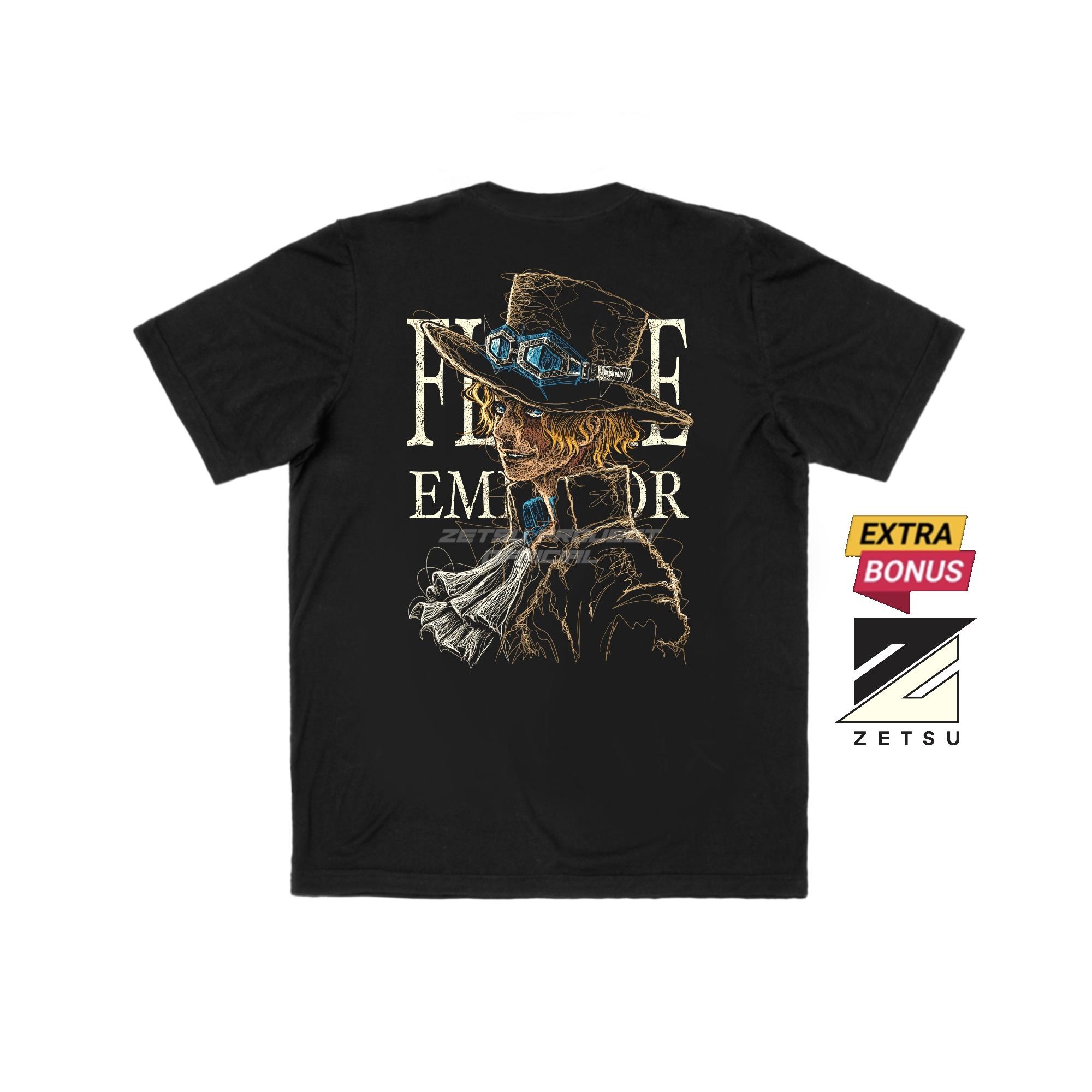 Zetproject Zetsu - Kaos Tshirt Anime Distro Hitam Pria Wanita Lengan Pendek - Sabo-4