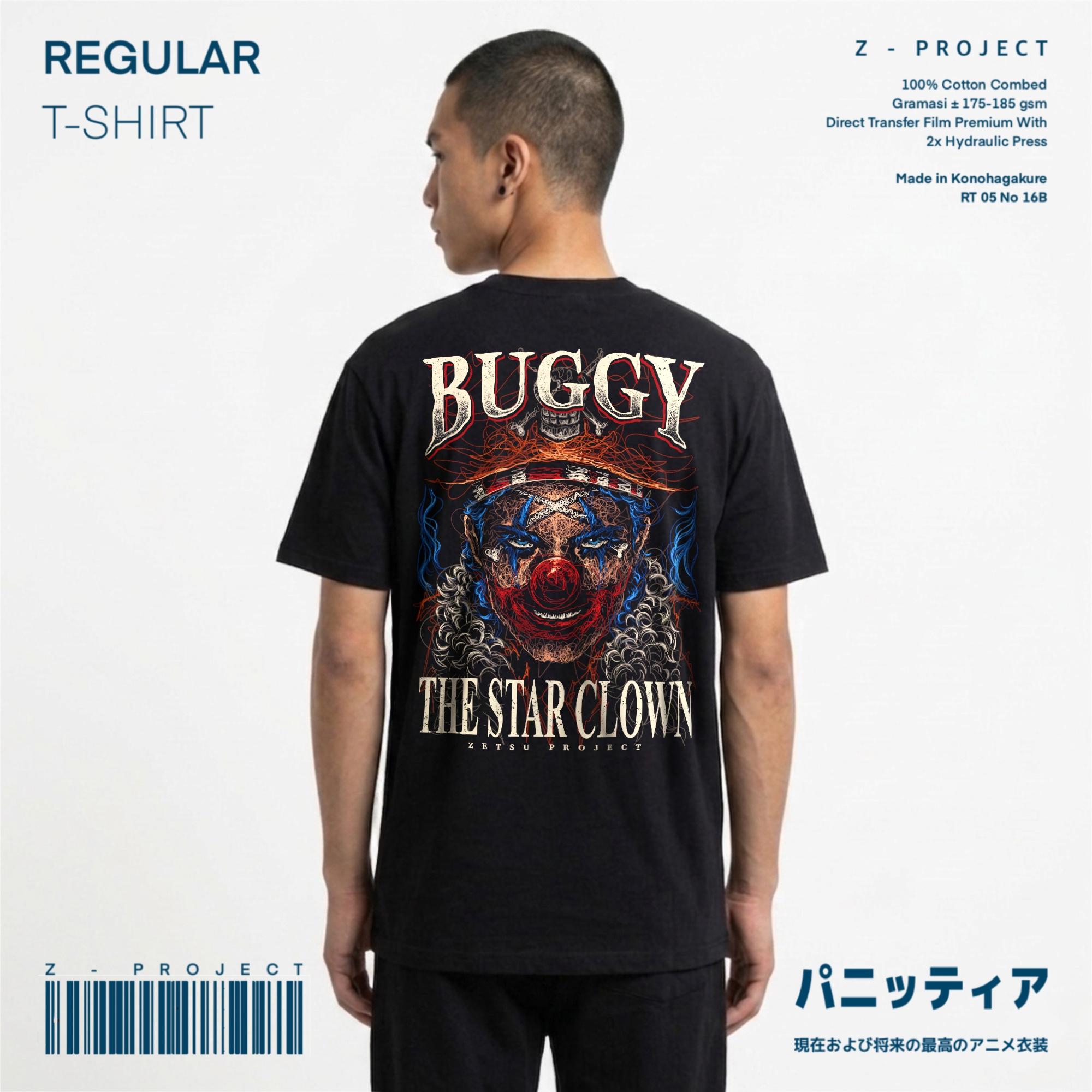 Zetproject Zetsu - Kaos Tshirt Anime Distro Hitam Pria Wanita Lengan Pendek - Buggy