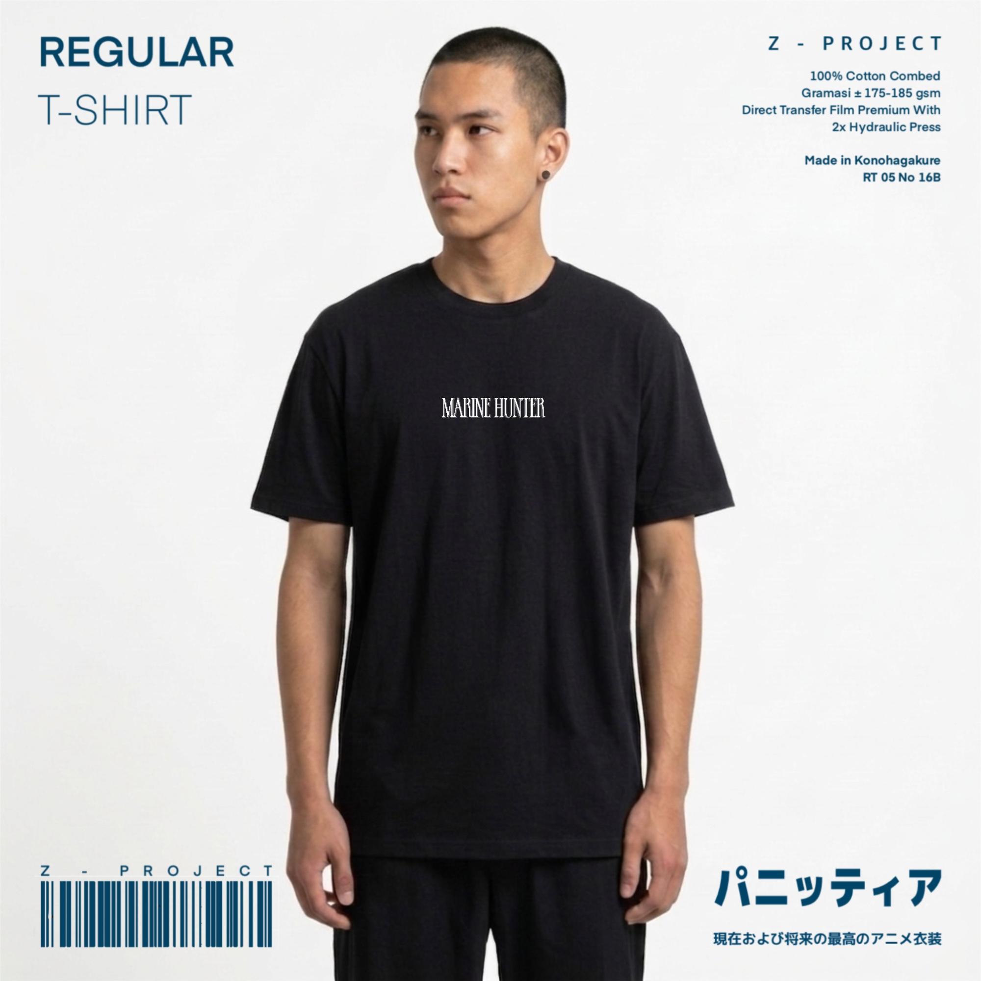 Zetproject Zetsu - Kaos Tshirt Anime Distro Hitam Pria Wanita Lengan Pendek - Mihawk-3