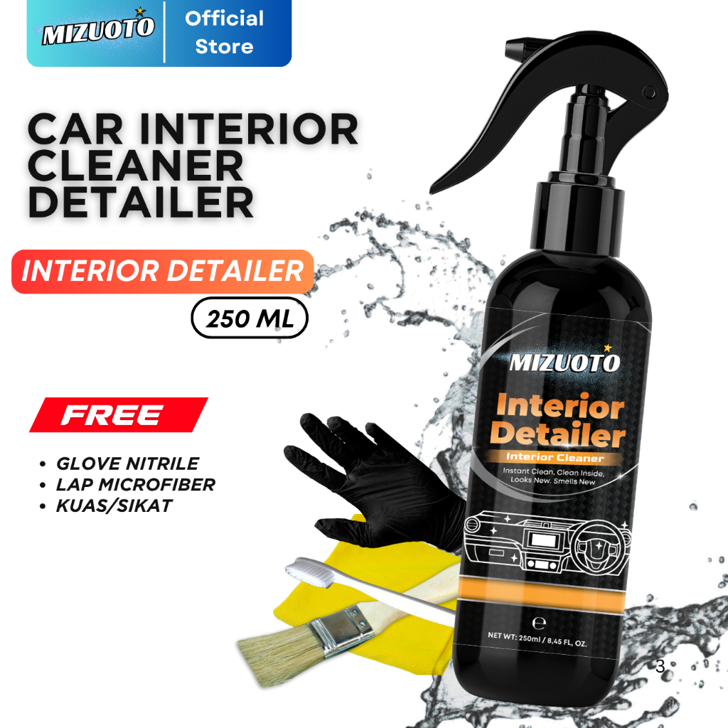 Mizuoto - Interior Detailer | Interior Cleaner Pembersih Pengkilap Interior Trim Dashboard Jok Plafon Kursi Doortrim Mobil All varian Ukuran