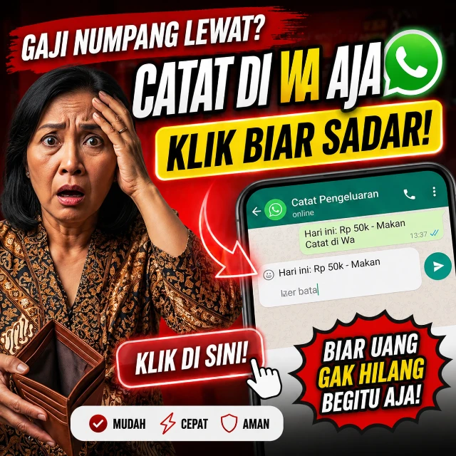 HAK JUAL KEMBALI Aplikasi Catat Uang Layaknya Chat WA