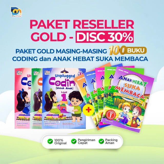 PAKET RESELLER GOLD (Total 200 Buku) Coding dan AHSM