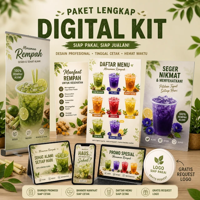 Banner Promosi, Daftar Menu & Logo