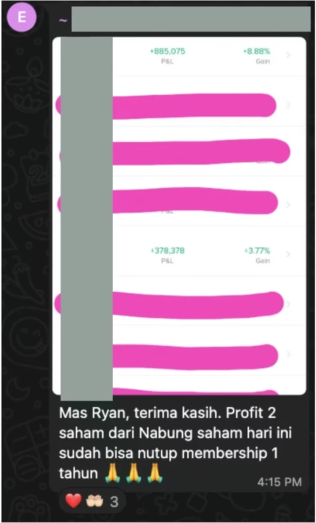 Testimoni member profit menutup membership