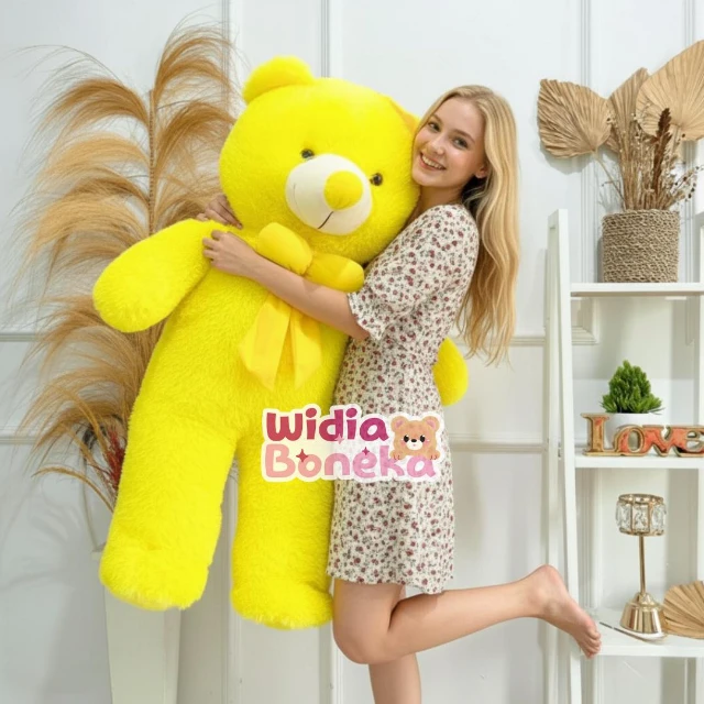 Widia Boneka Teddy Bear Pita Topi XL 70 cm - Jumbo 90 cm 