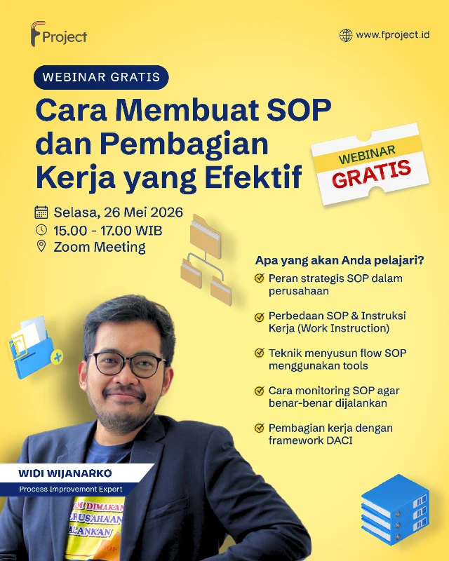 Webinar Cara Membuat SOP dan Pembagian Kerja yang Efektif | 26 Mei 2026