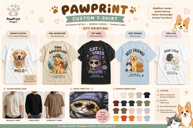 Custom T-Shirt Pawprint