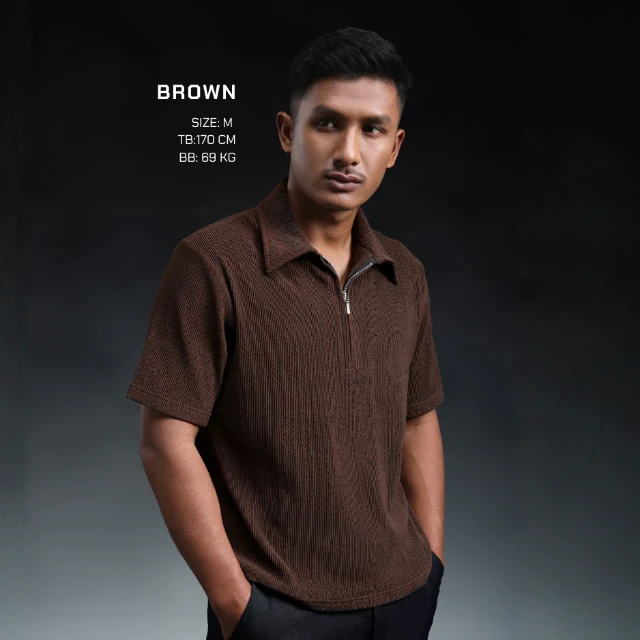 Flex Polo Shirt Pria Half Zipper 280 GSM Baju Polo Kaos Kerah Pria Lengan Pendek