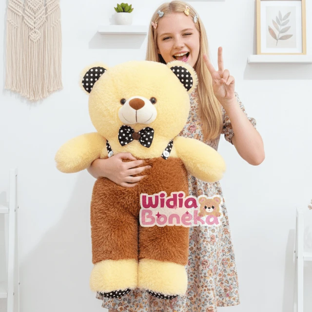 Boneka Beruang Sedang Teddy Bear Jojon Dasi 70cm