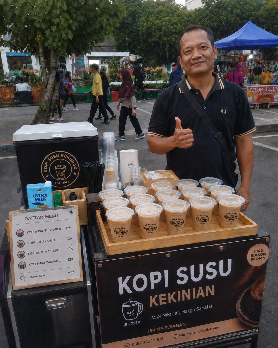 booth kopi kekinian