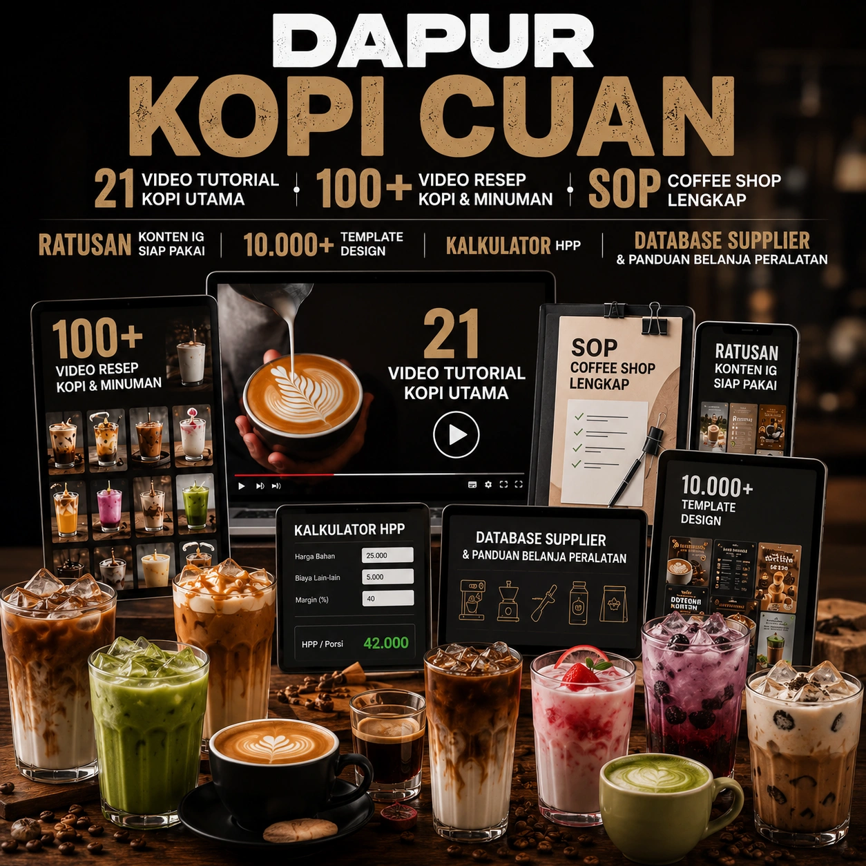 Dapur Kopi Cuan — Isi Lengkap Paket