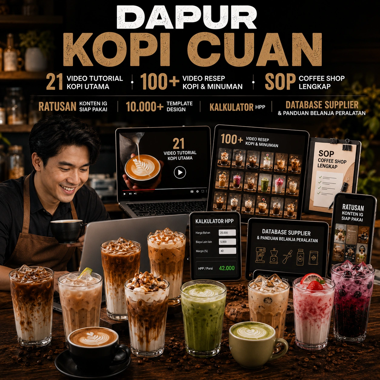Dapur Kopi Cuan — Preview Paket