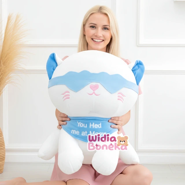 Boneka Jumbo Lucu Kucing Cat Bee 50cm Bahan Premium Import