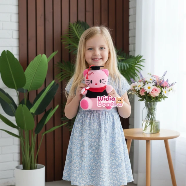 Boneka graduation mini boneka wisuda mini grosir  boneka kecil 15cm bahan velboa