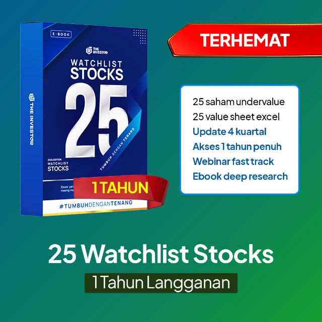 25 Ebook Watchlist Stocks (1 Year)
