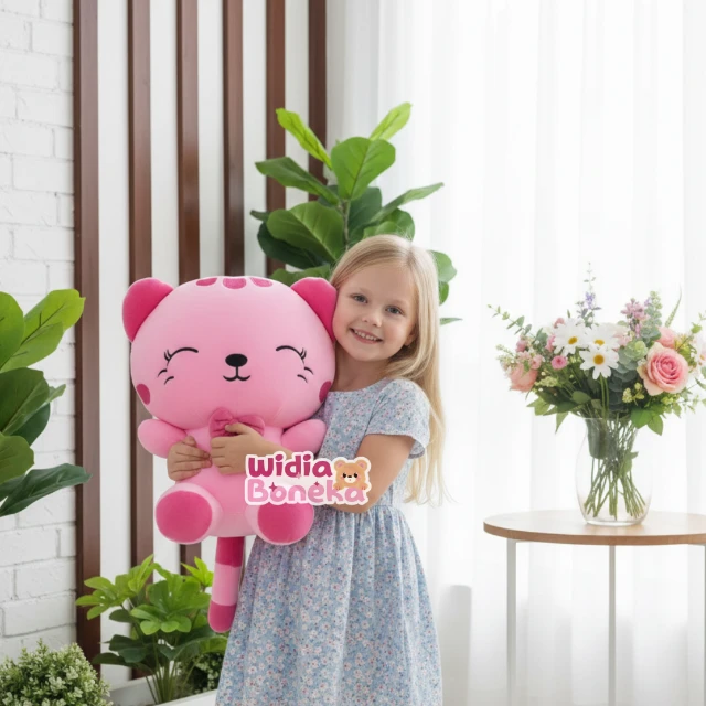 [1 HARI Jadi] ukir nama Boneka Kucing Cantik Size XL