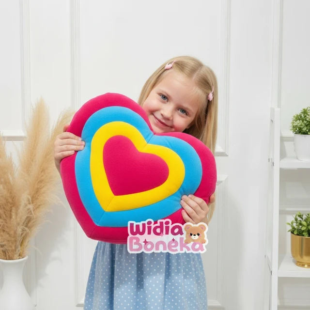 Bantal Love Valentine Romantis Hadiah Pacar