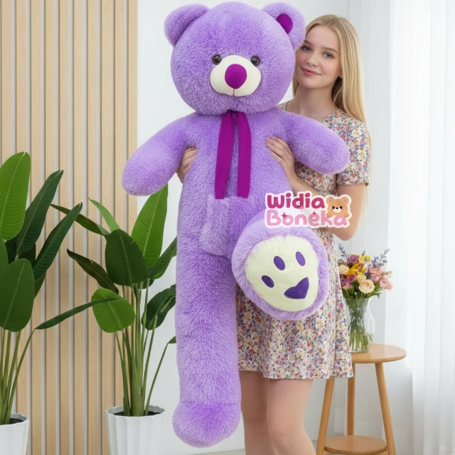 BONEKA JUMBO TEDDY BEAR TELAPAK SYAL 1.2 METER BESAR