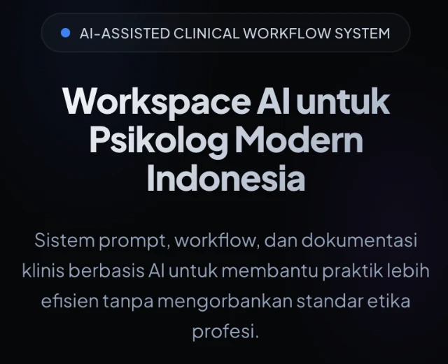 AI Prompt Toolkit - Workspace AI untuk Psikolog Modern Indonesia