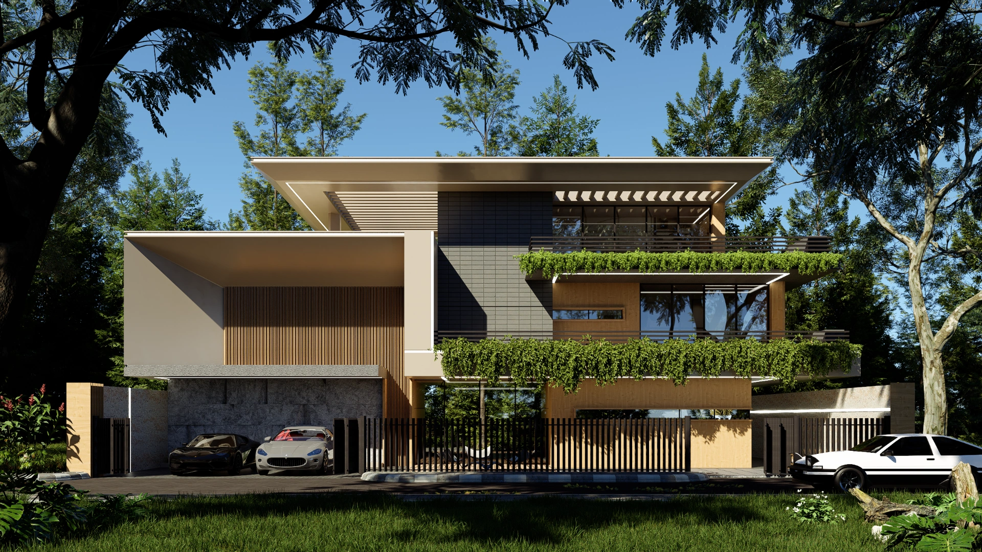 Render Eksterior Modern
