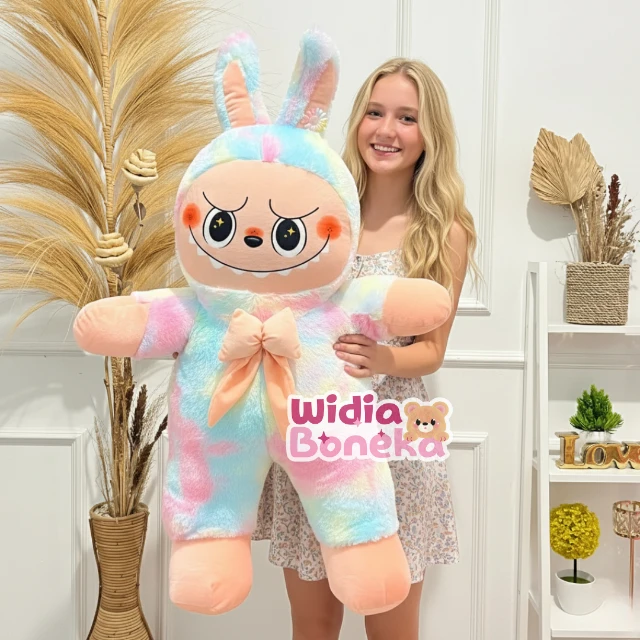 Boneka Labubu Super Jumbo 1meter Bahan Halus Dan Lembut