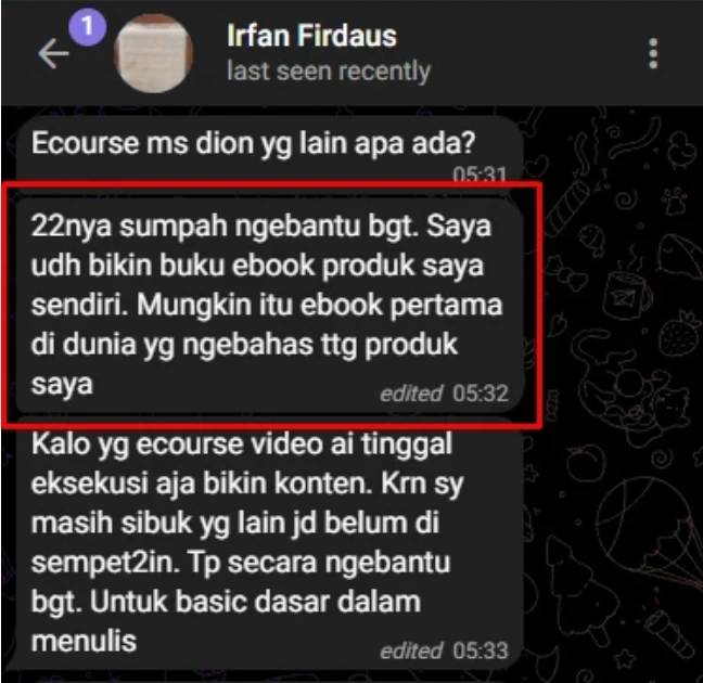Testimoni peserta