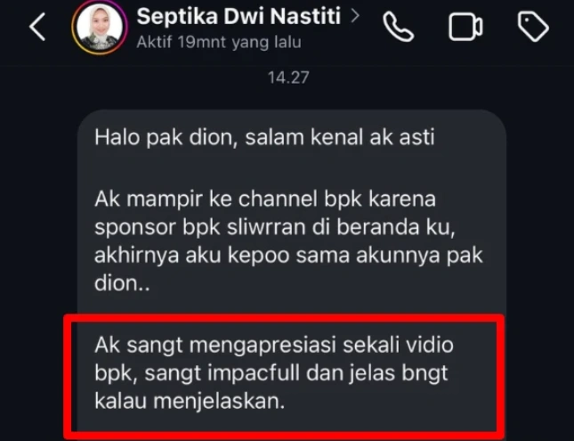 Testimoni peserta