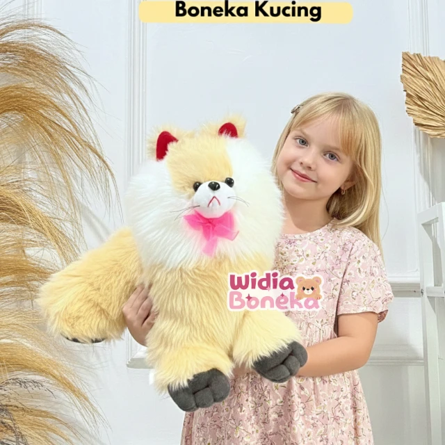 Boneka Kucing Anggora Tinggi 35 cm Murah Halus Lembut