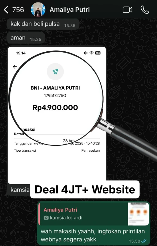 Bukti Penghasilan Freelance 1
