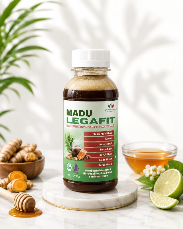 Madu Legafit (Kesehatan Jantung & Paru) Isi 260gr