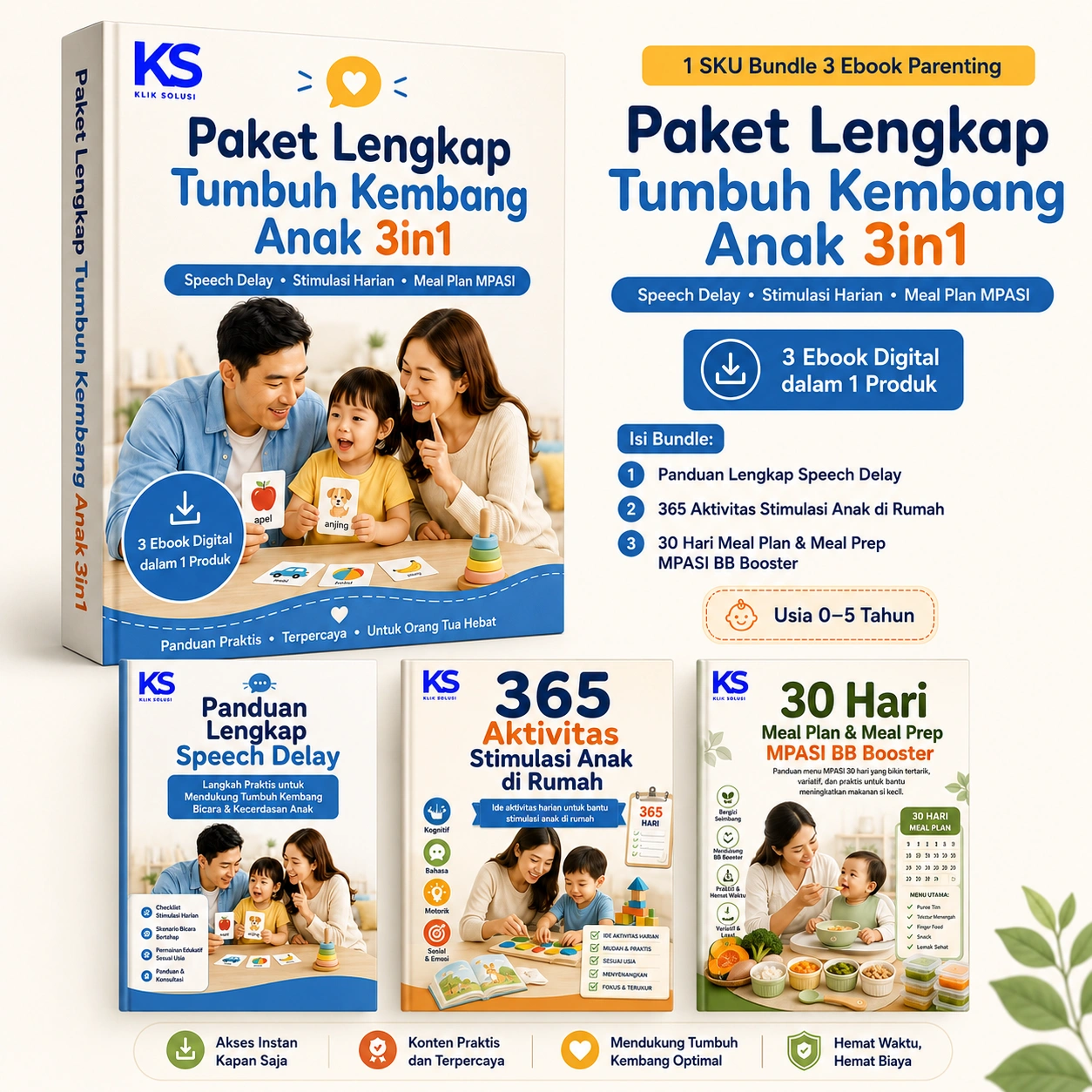 Paket Lengkap Tumbuh Kembang Anak 3in1